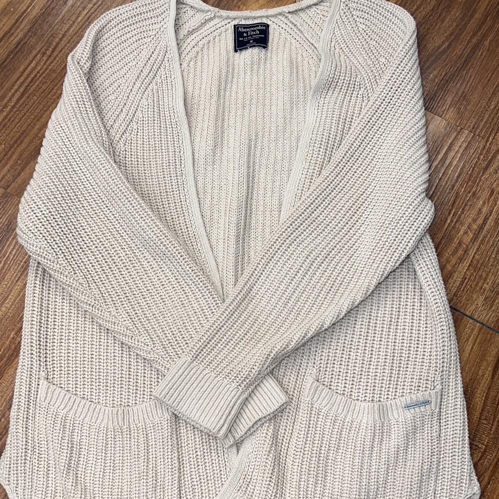 A&F Tan Cardigan